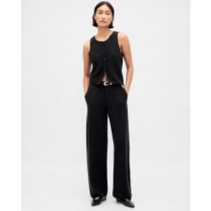 Gap lightweight cashsoft wide leg tailored pants